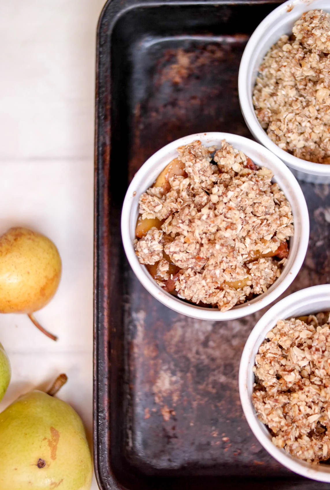 Nectarine and Pear Crumble — 8th and lake